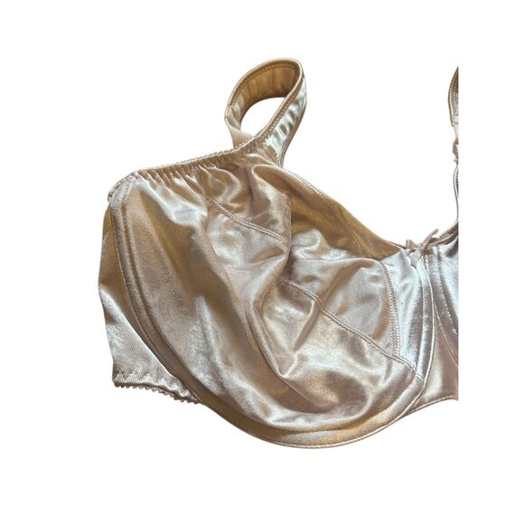 Vintage Champagne Bra Full Coverage Underwire Support Comfort Everyday - Picture 2 of 7